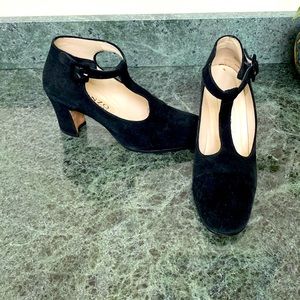 Enzo Angiolini vintage genuine leather/suede Mary Jane style heels 👠